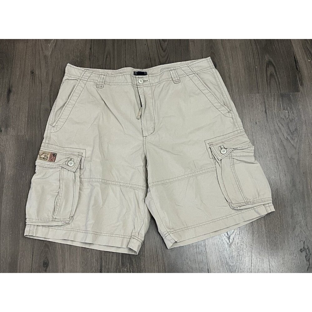 Vintage Polo Jeans Co Ralph Lauren Cargo Shorts Mens 42 Field Military Flag